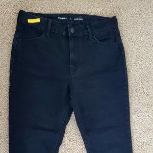Old Navy Petite High Rise Black Skinny Jeans